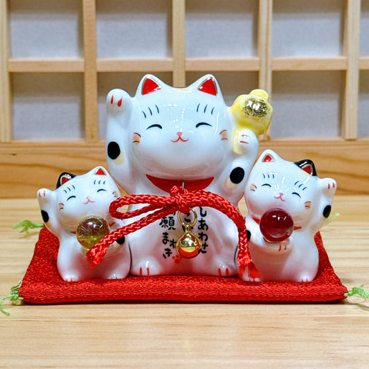 日本彩繪願滿成就招財貓