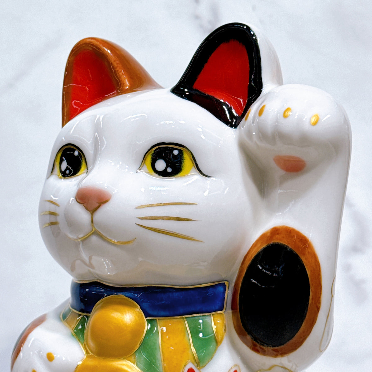 日本清水燒招財貓 仫繪 描貓之樂 特大