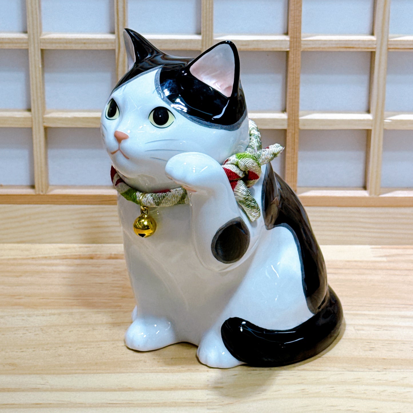 日本招福藥師招財貓 家貓 黑白