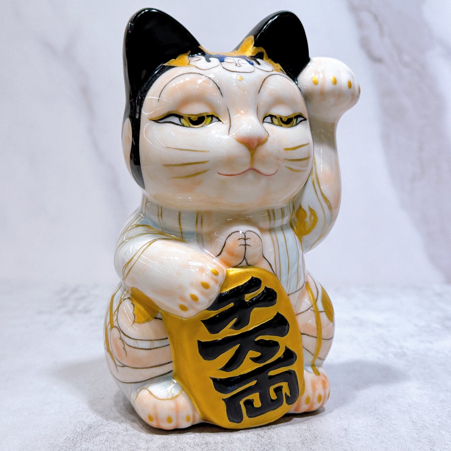 日本清水燒招財貓 仫繪 千手觀音