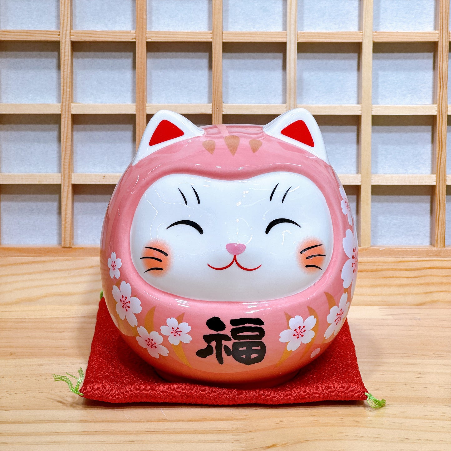 日本彩繪開運貓達摩 大號