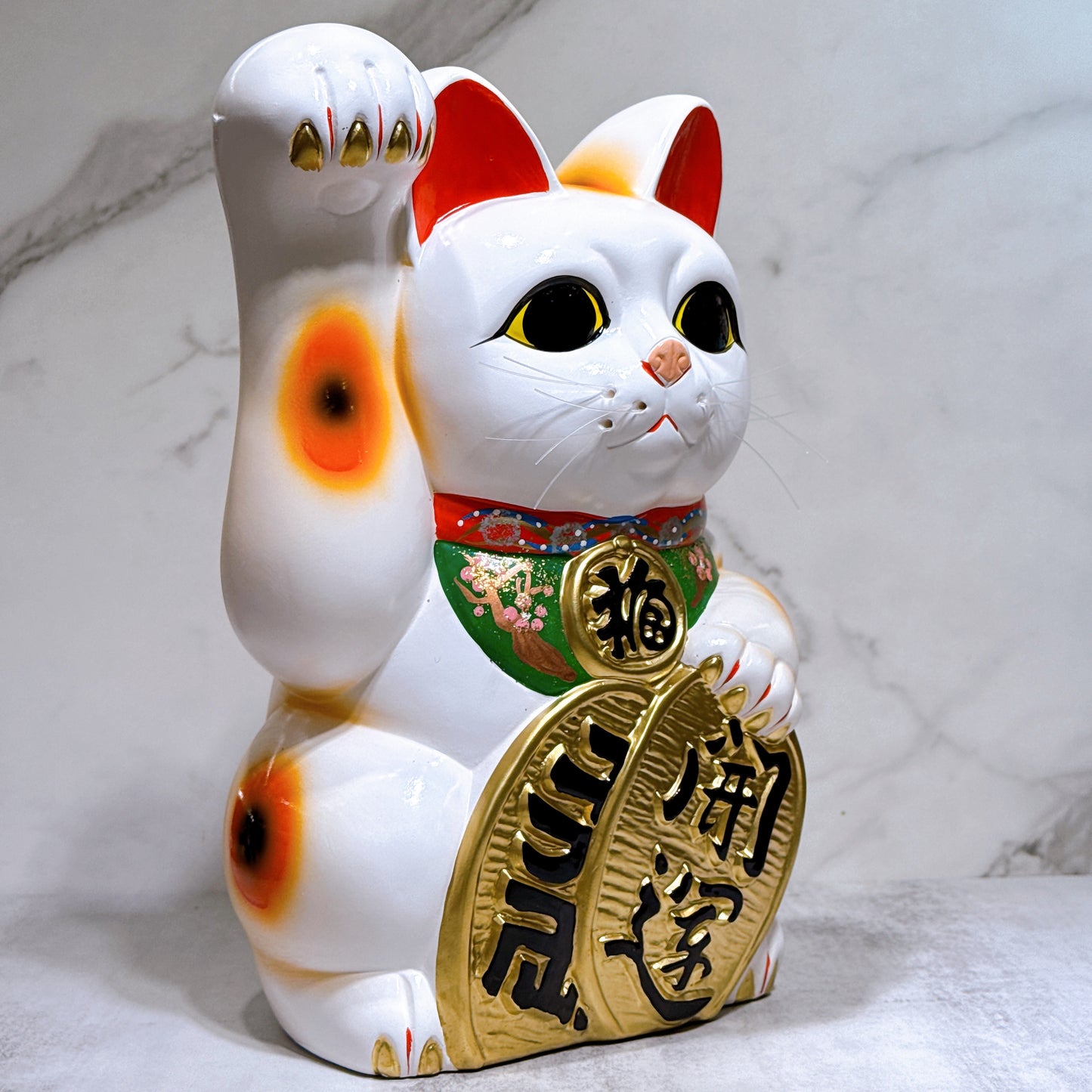日本常滑小判招財貓 10號 右 長手