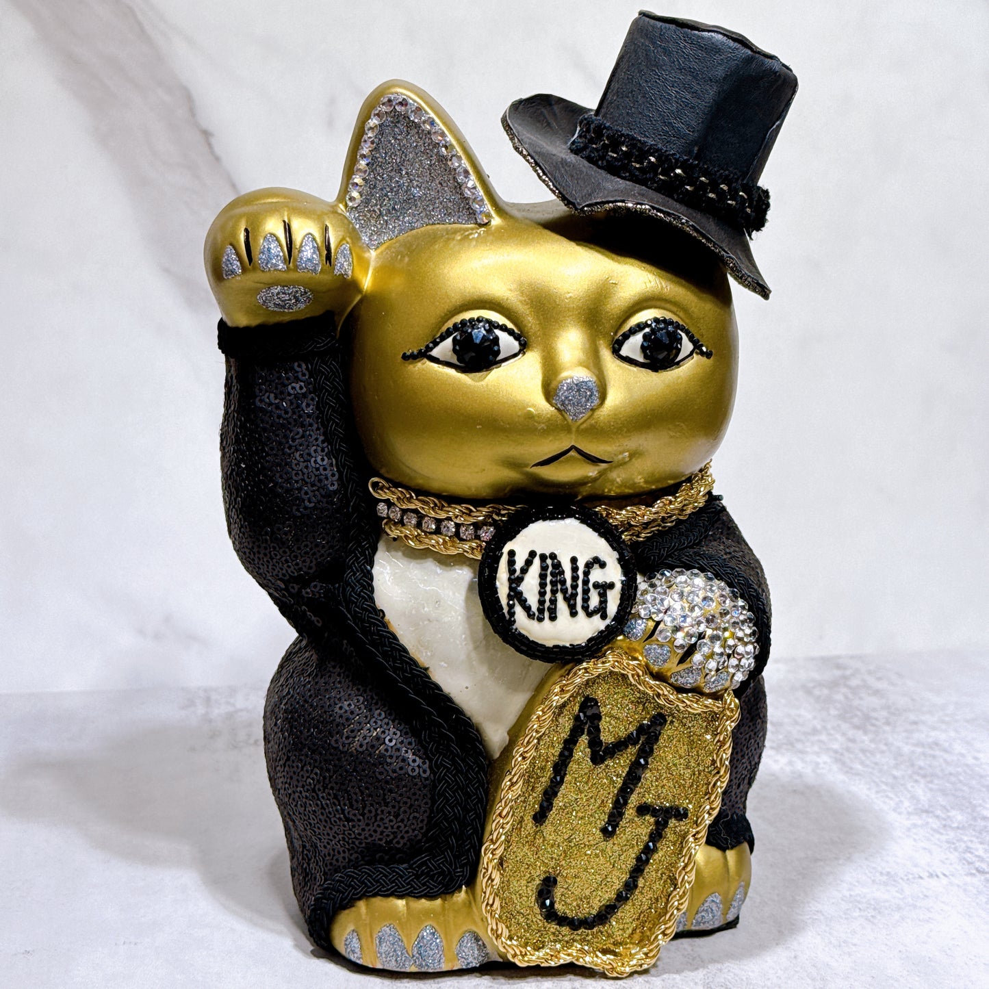 日本花見招財貓 Michael Jackson 8號