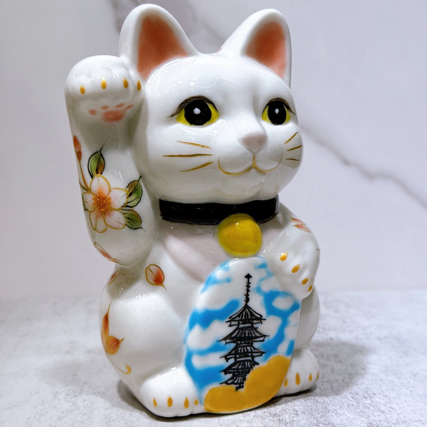 日本清水燒招財貓 京都 五重之塔 文化遺產