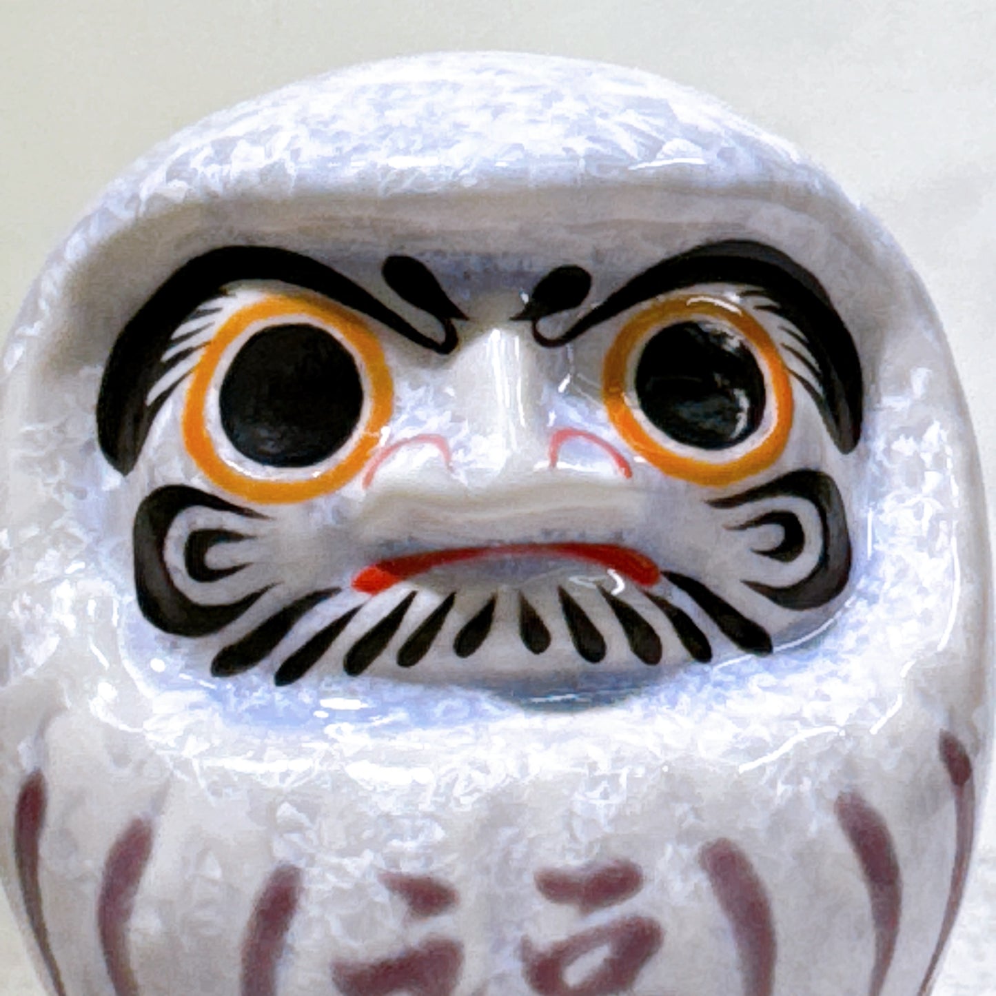日本清水燒達摩 花結晶 籐 樣 小號