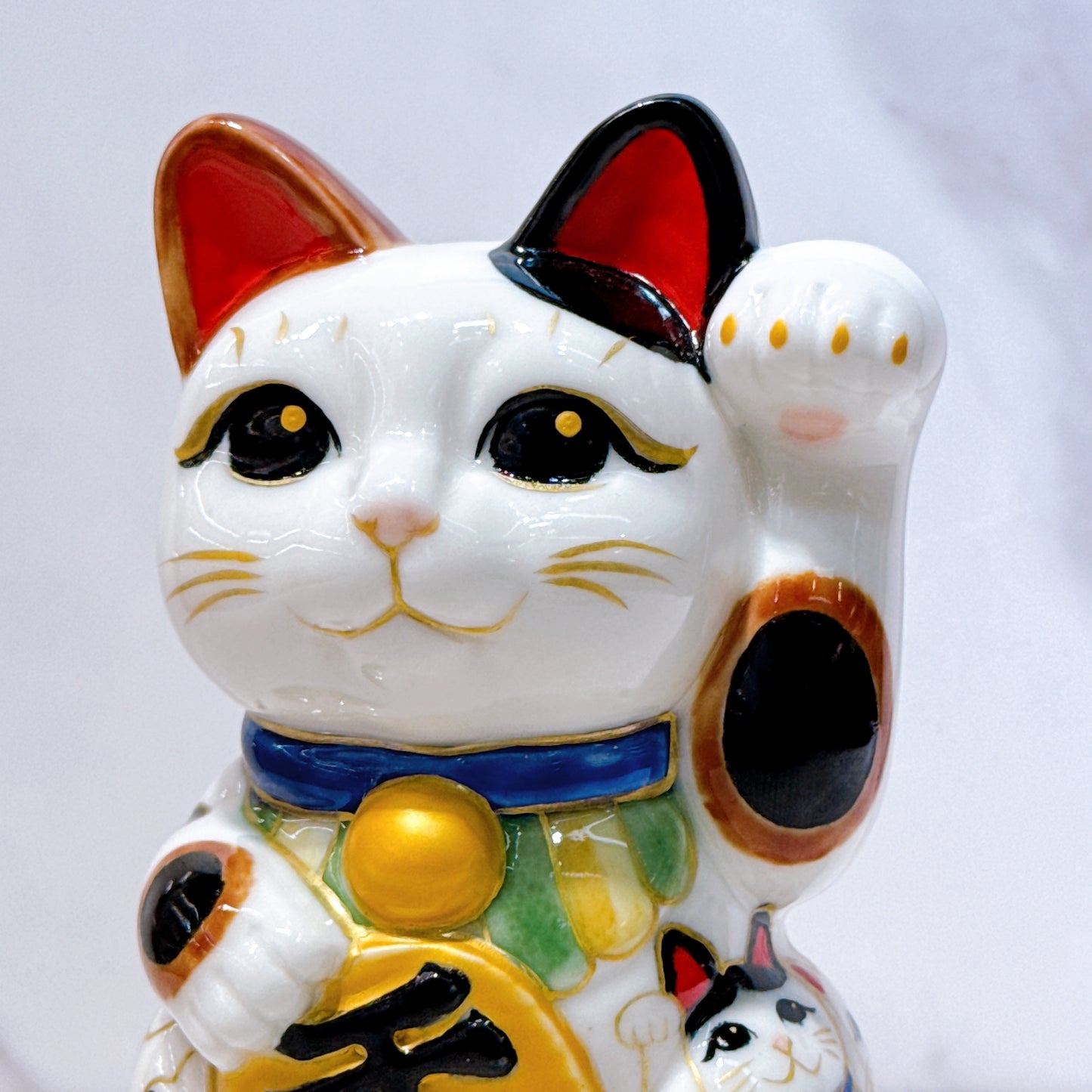 日本清水燒招財貓 仫繪 描貓之樂