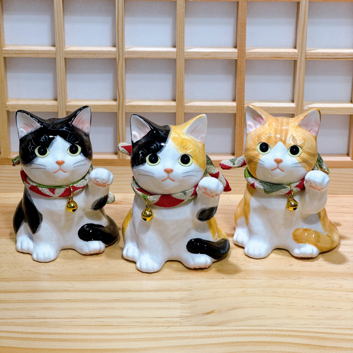 日本招福藥師招財貓 家貓 三色