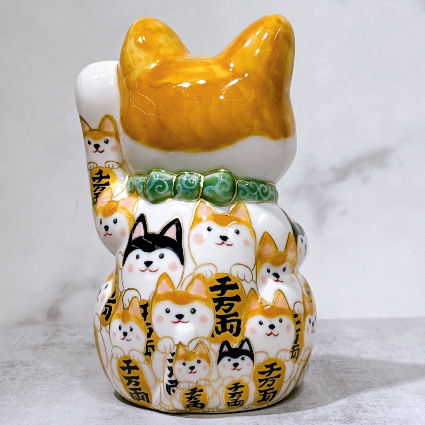 日本清水燒招財貓 仫繪 柴犬之樂