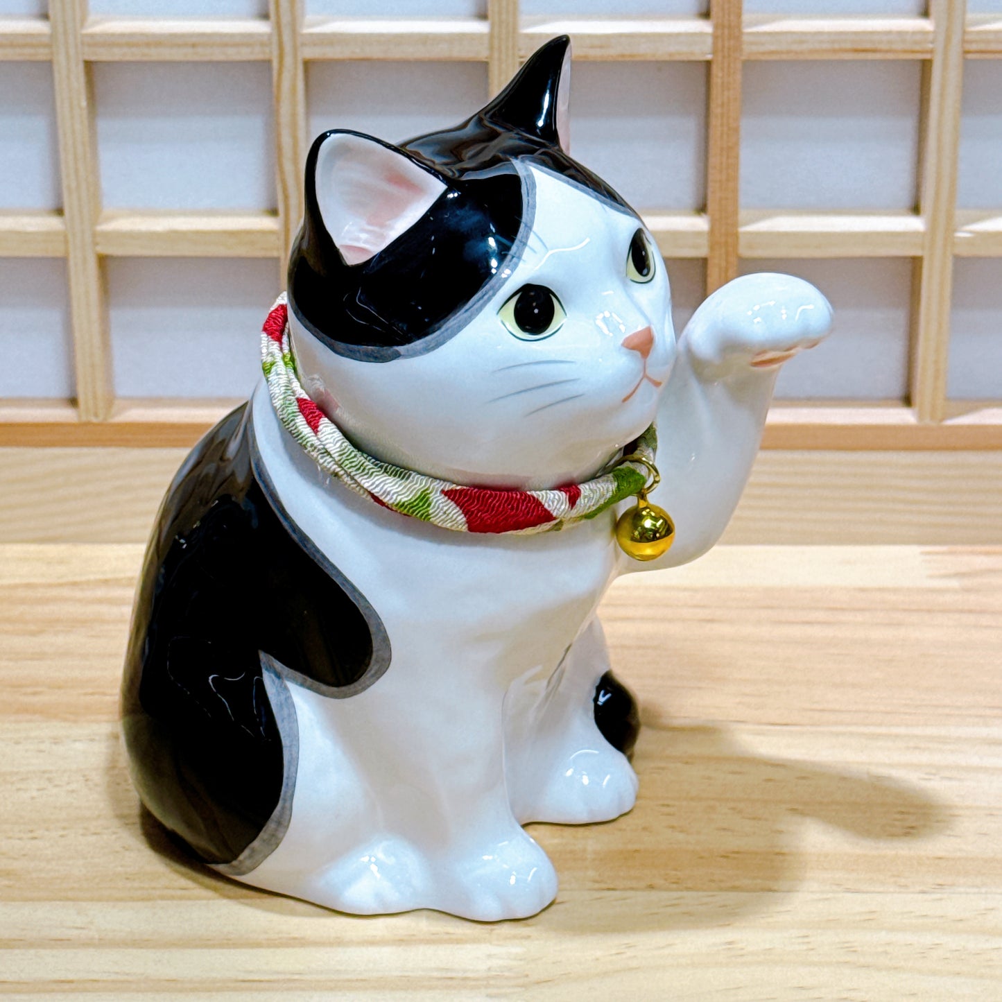 日本招福藥師招財貓 家貓 黑白