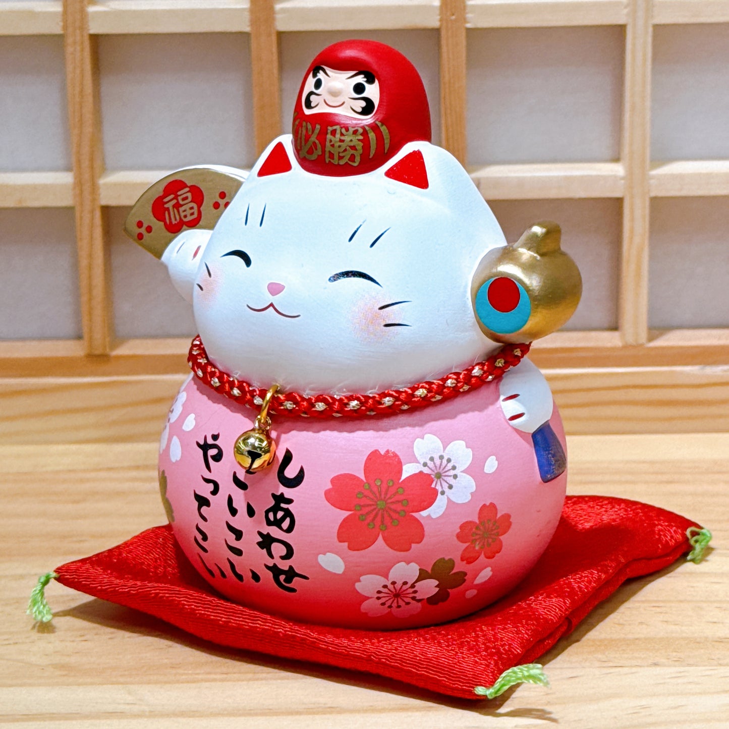 日本彩耀必勝達摩招財貓 中號