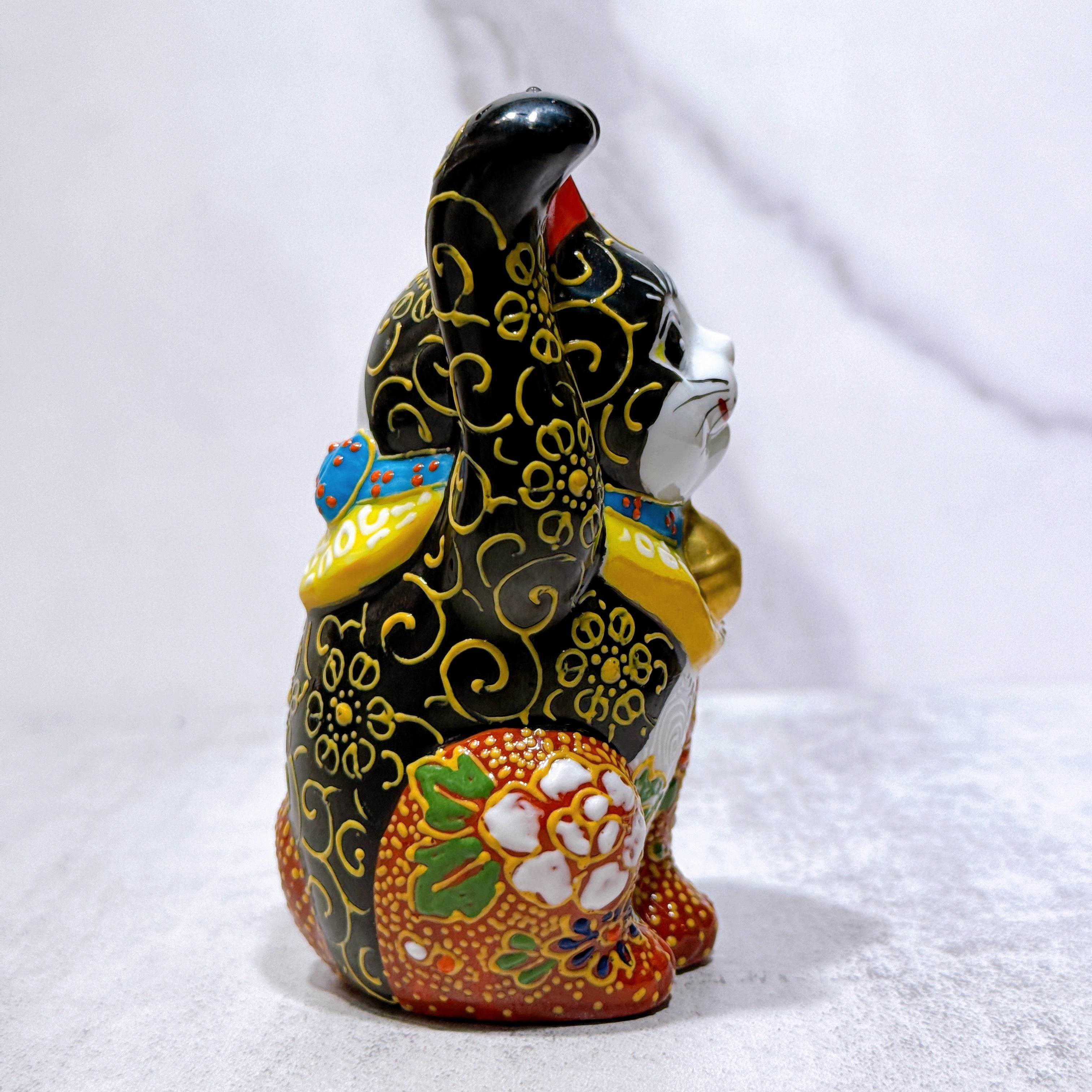 日本九谷烧招财猫赤黑华盛3.7号– Ourlittlezoneluckycat |日本.招財貓