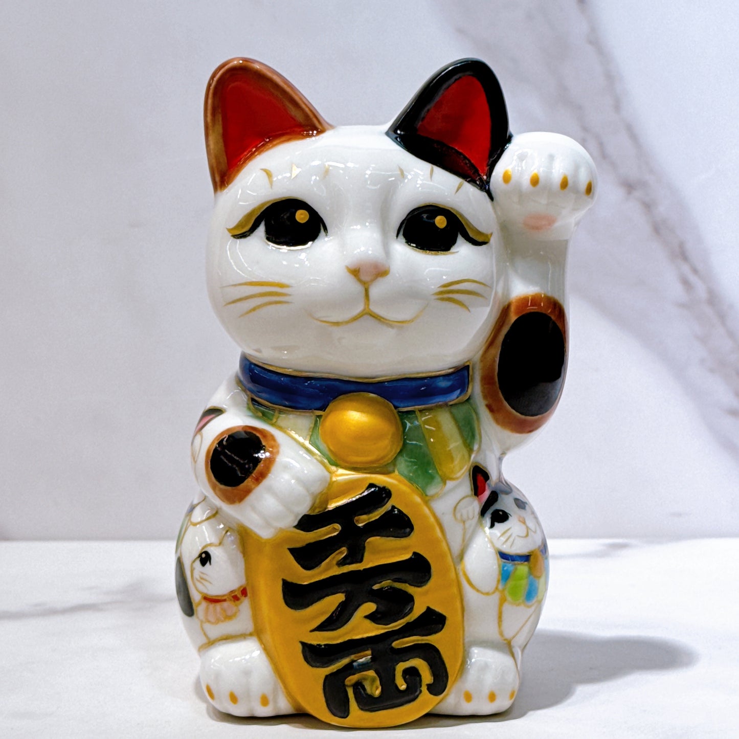 日本清水燒招財貓 仫繪 描貓之樂