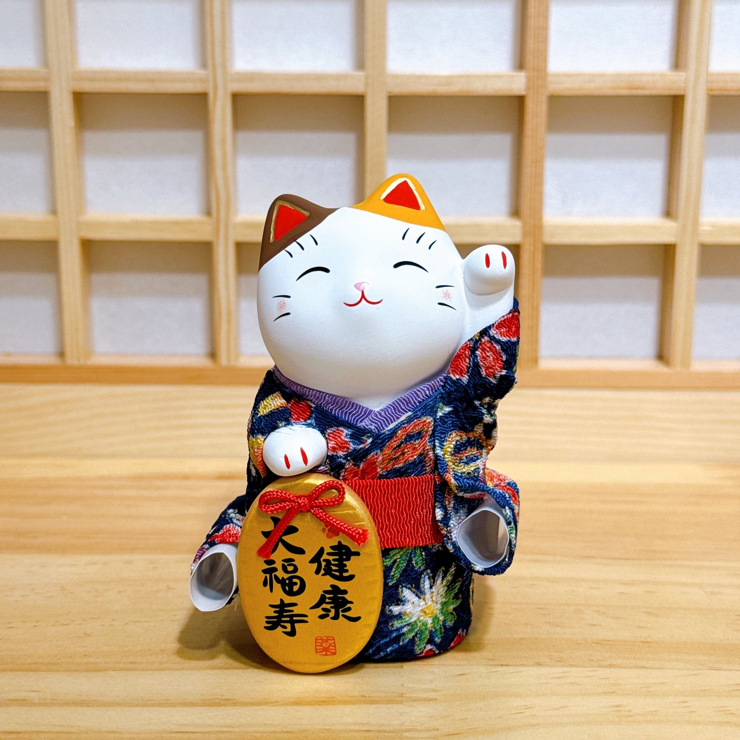 Japanese Brocade Kimono Lucky Cat Series (Small Size)