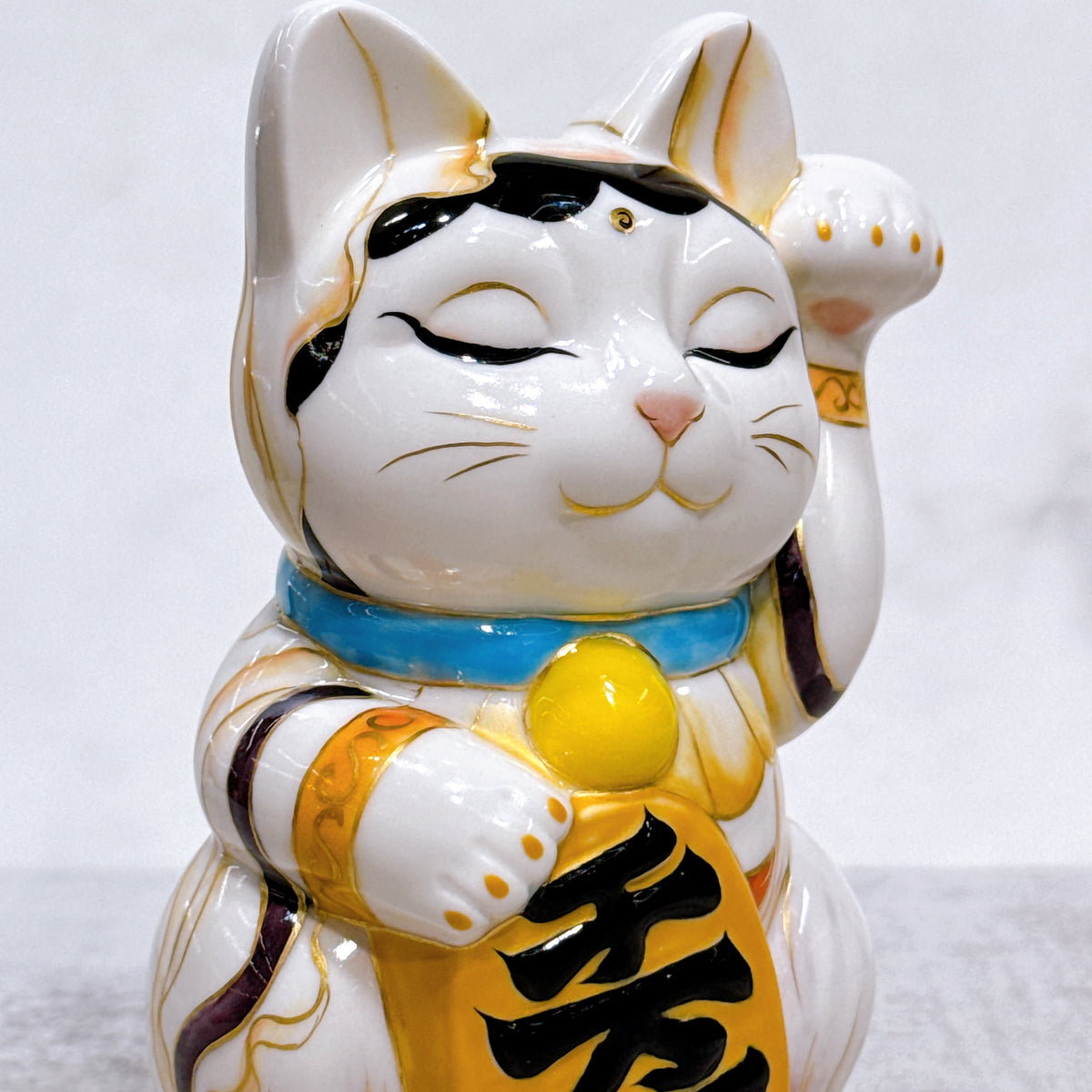 日本清水燒招財貓 仫繪 觀音