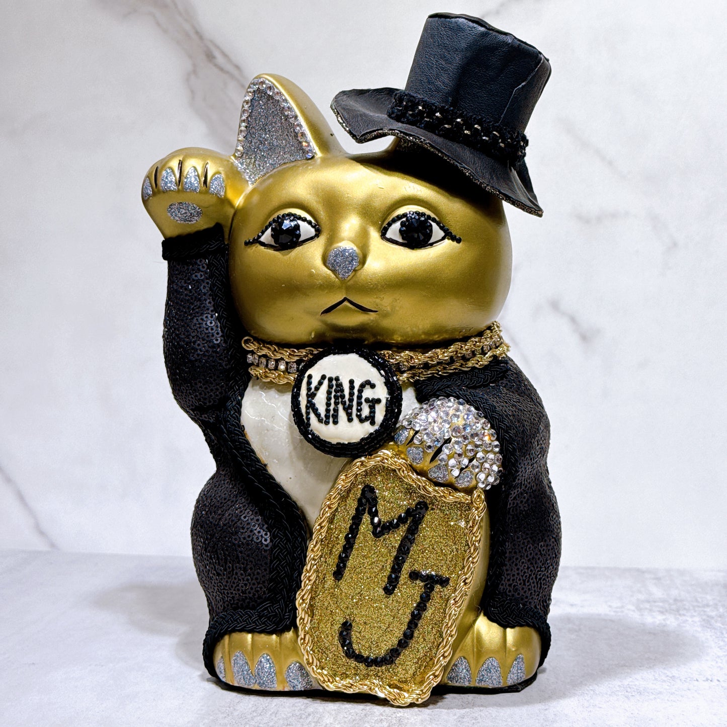日本花見招財貓 Michael Jackson 8號