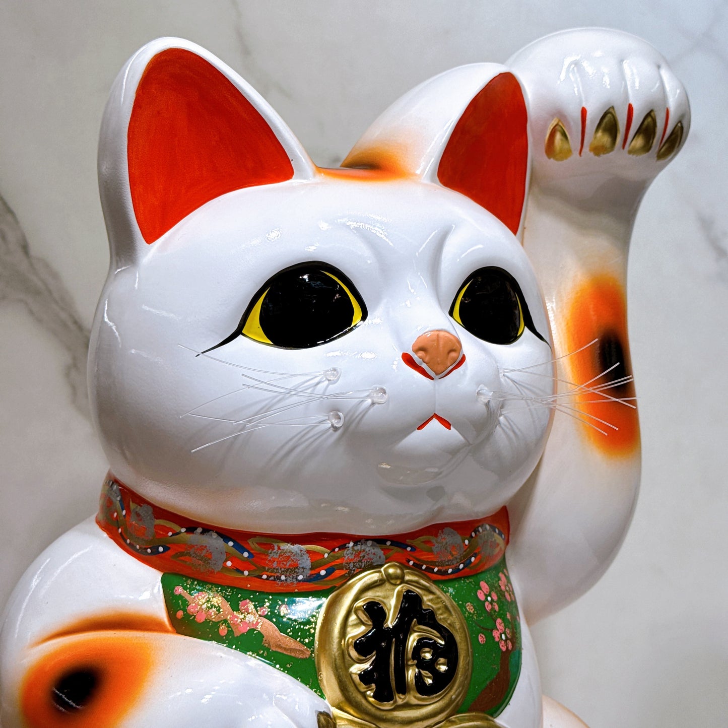 日本常滑雙小判招財貓 13號 左