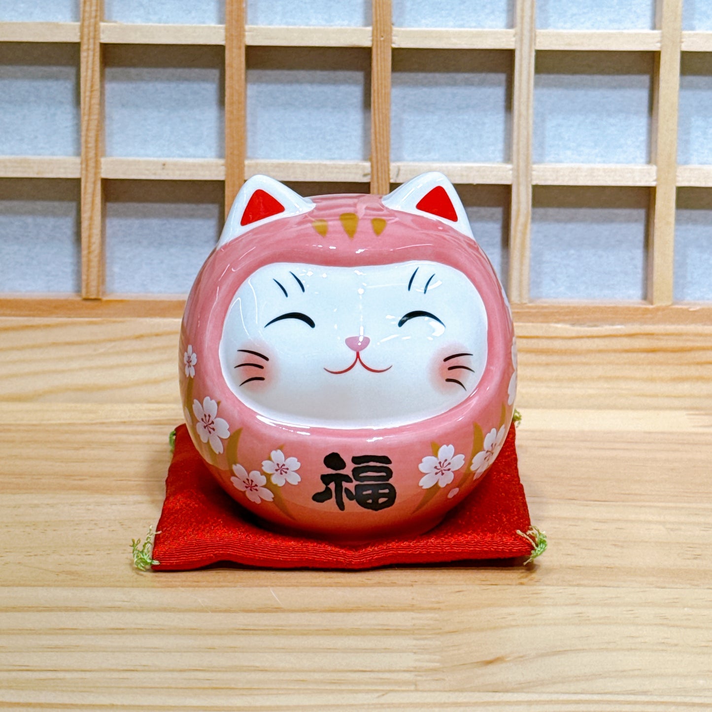 日本彩繪開運貓達摩 中號