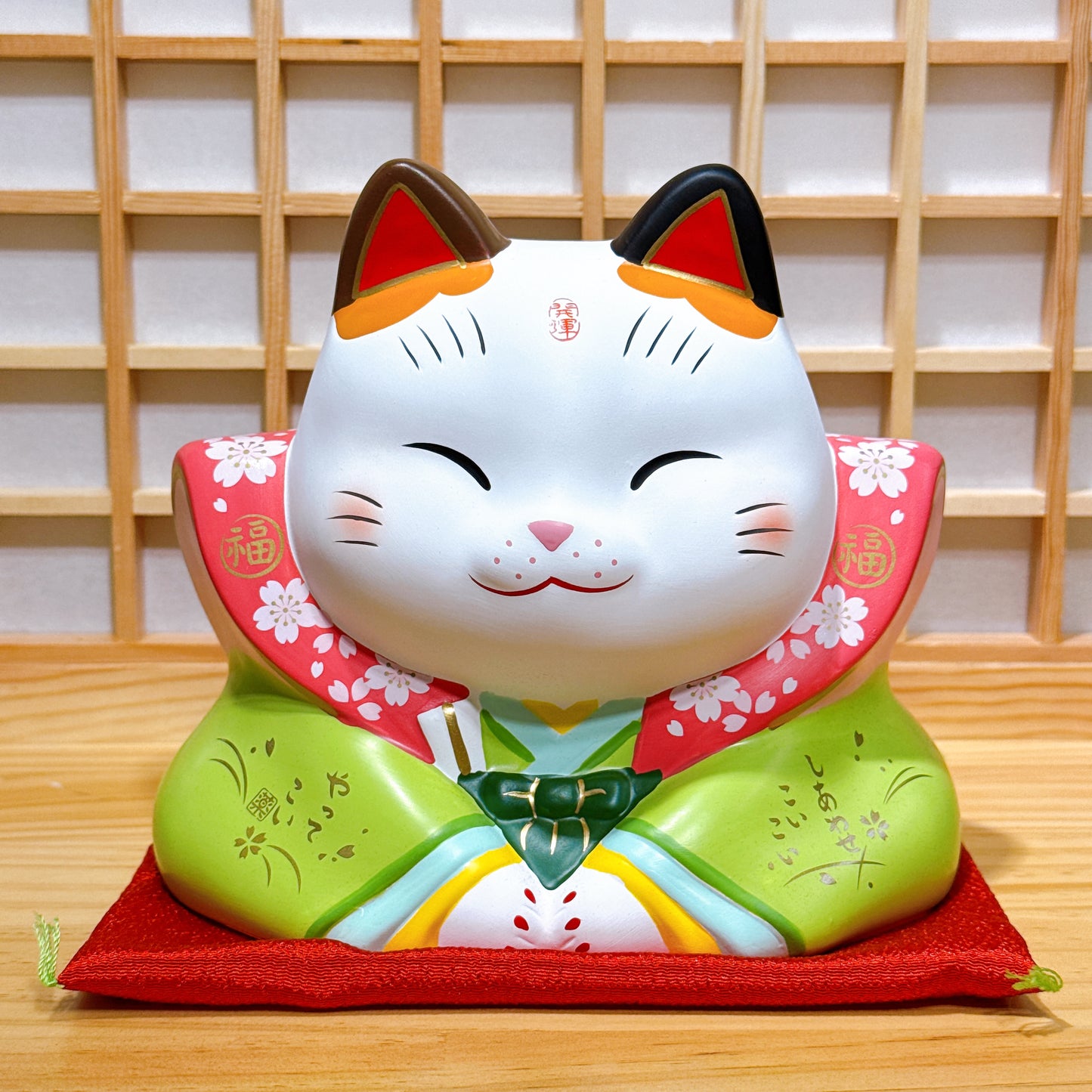 Japanese Nishiki Fusuke Lucky Cat No. 4
