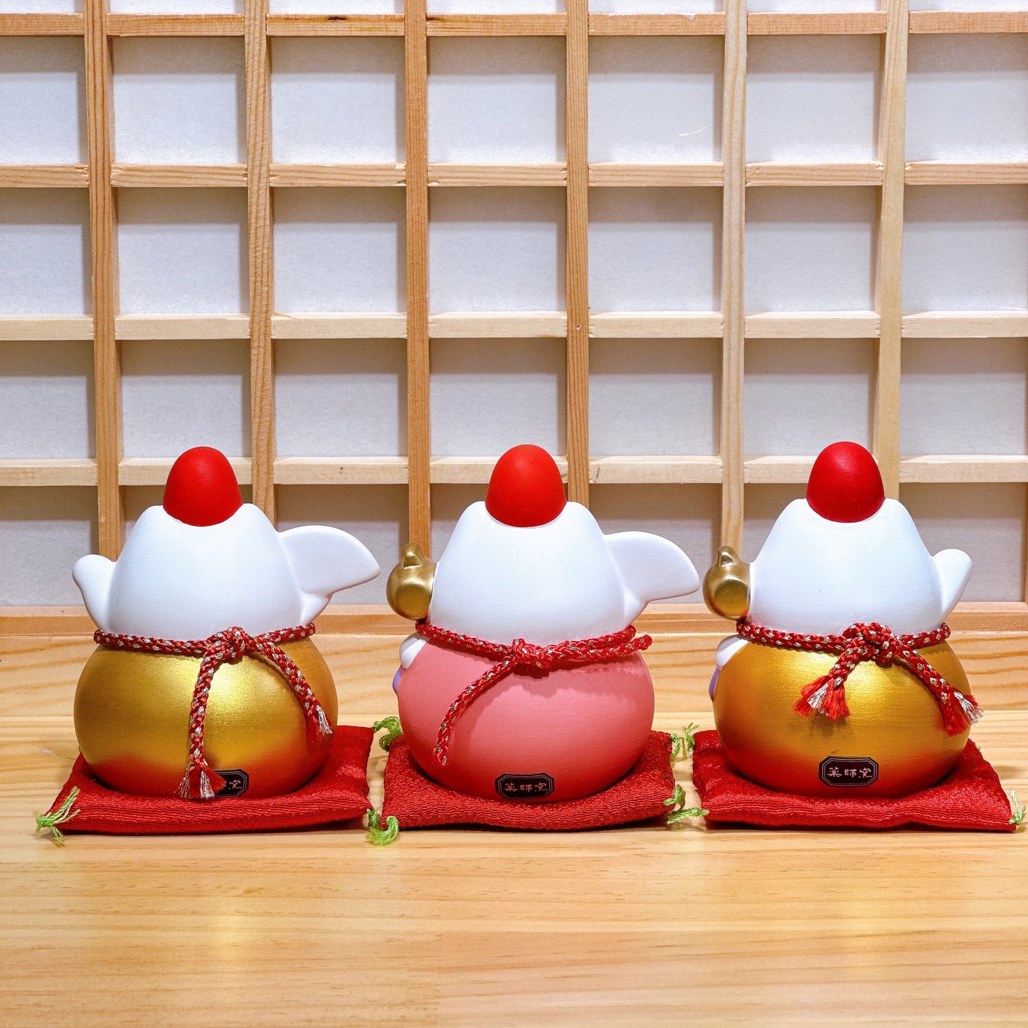 日本耀彩必勝達摩招財貓 小號