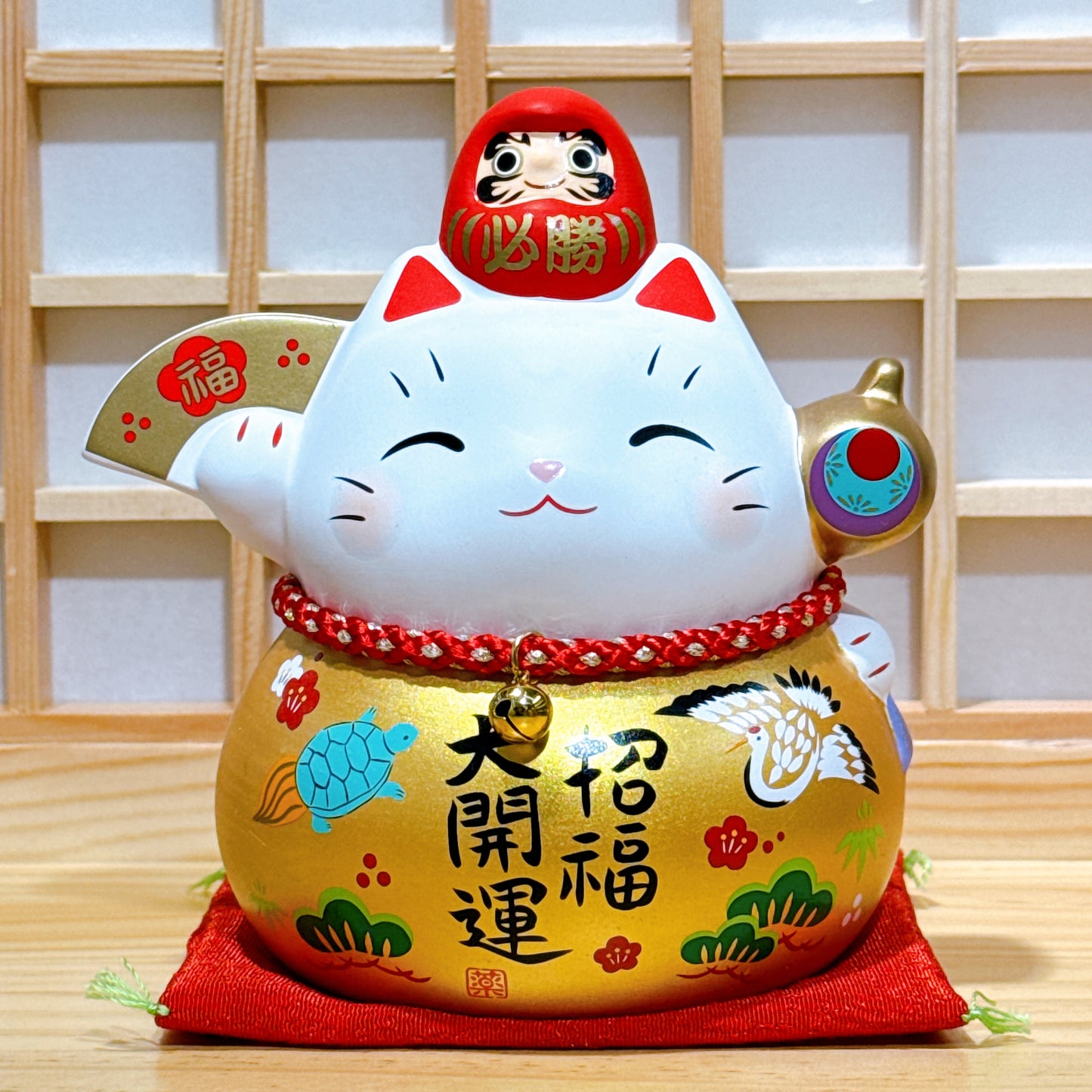日本耀彩達摩必勝招財貓 特大