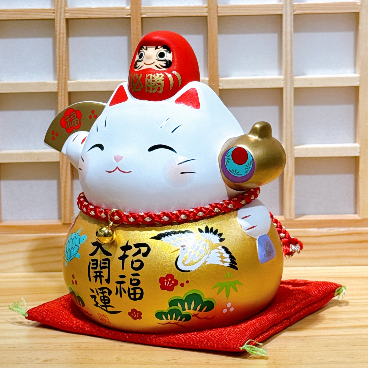 日本耀彩達摩必勝招財貓 特大