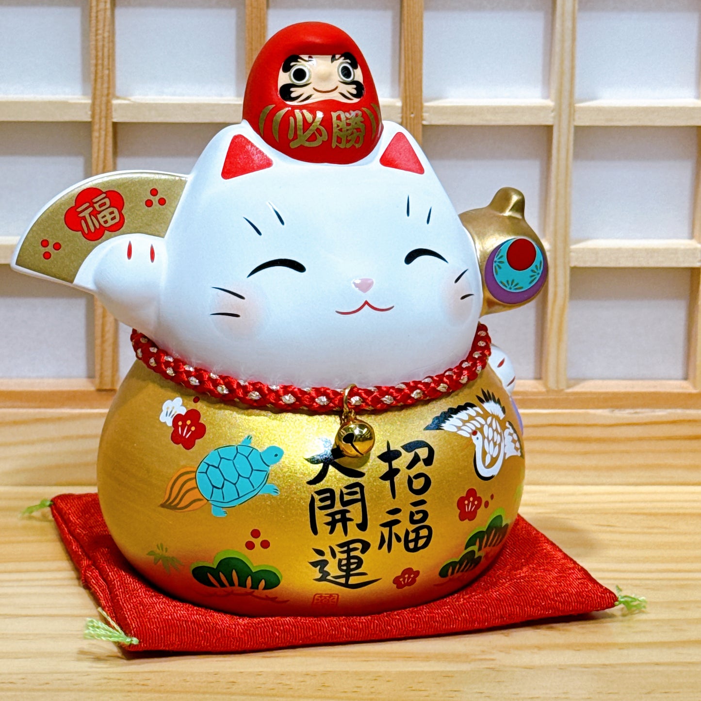 日本耀彩達摩必勝招財貓 特大
