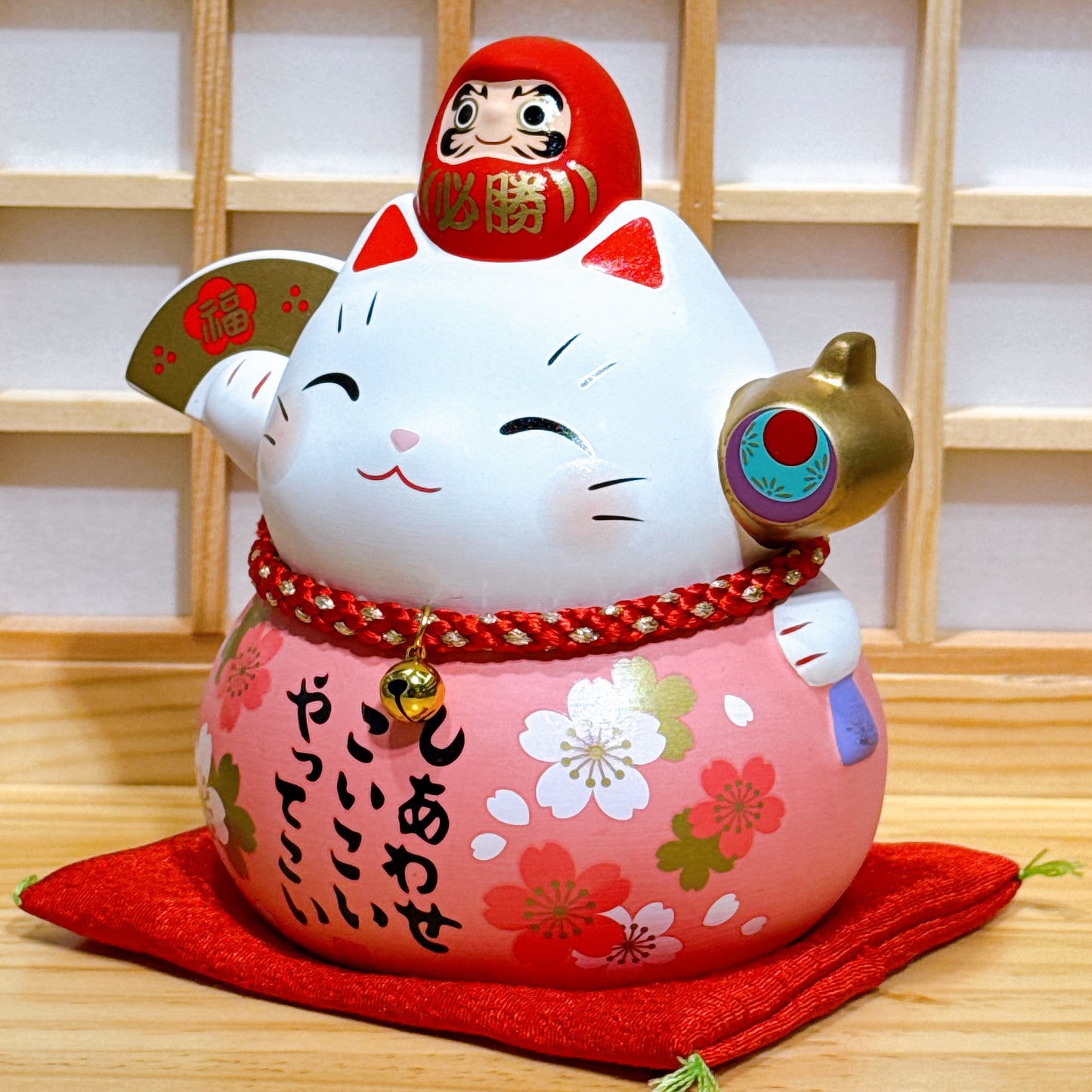 日本耀彩達摩必勝招財貓 特大