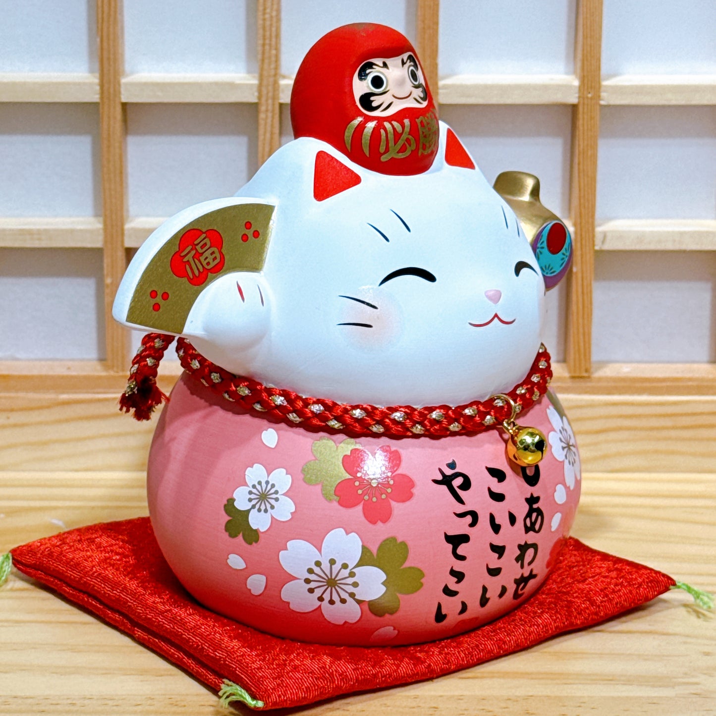 日本耀彩達摩必勝招財貓 特大