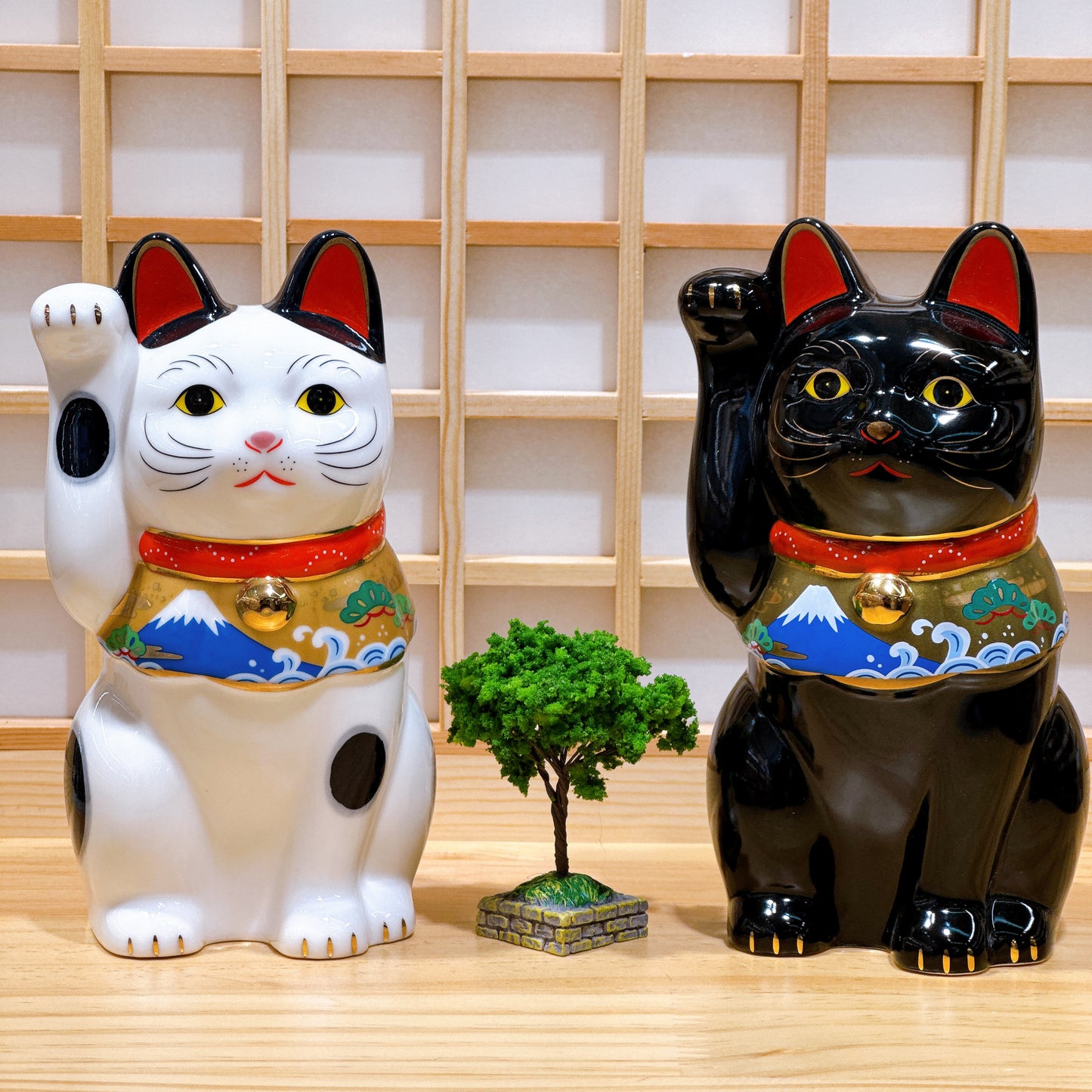 日本吉祥富士招財貓