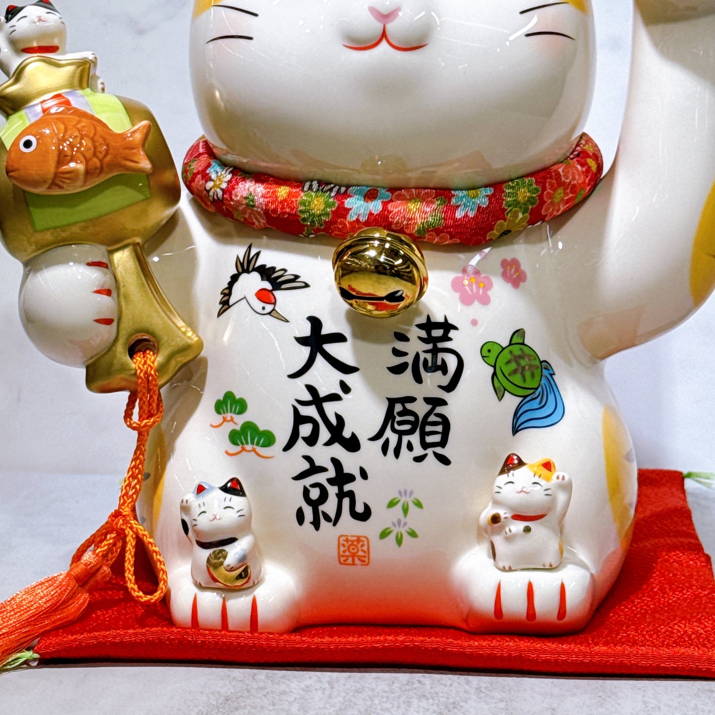 日本彩繪願滿大成就招財貓 7.5號