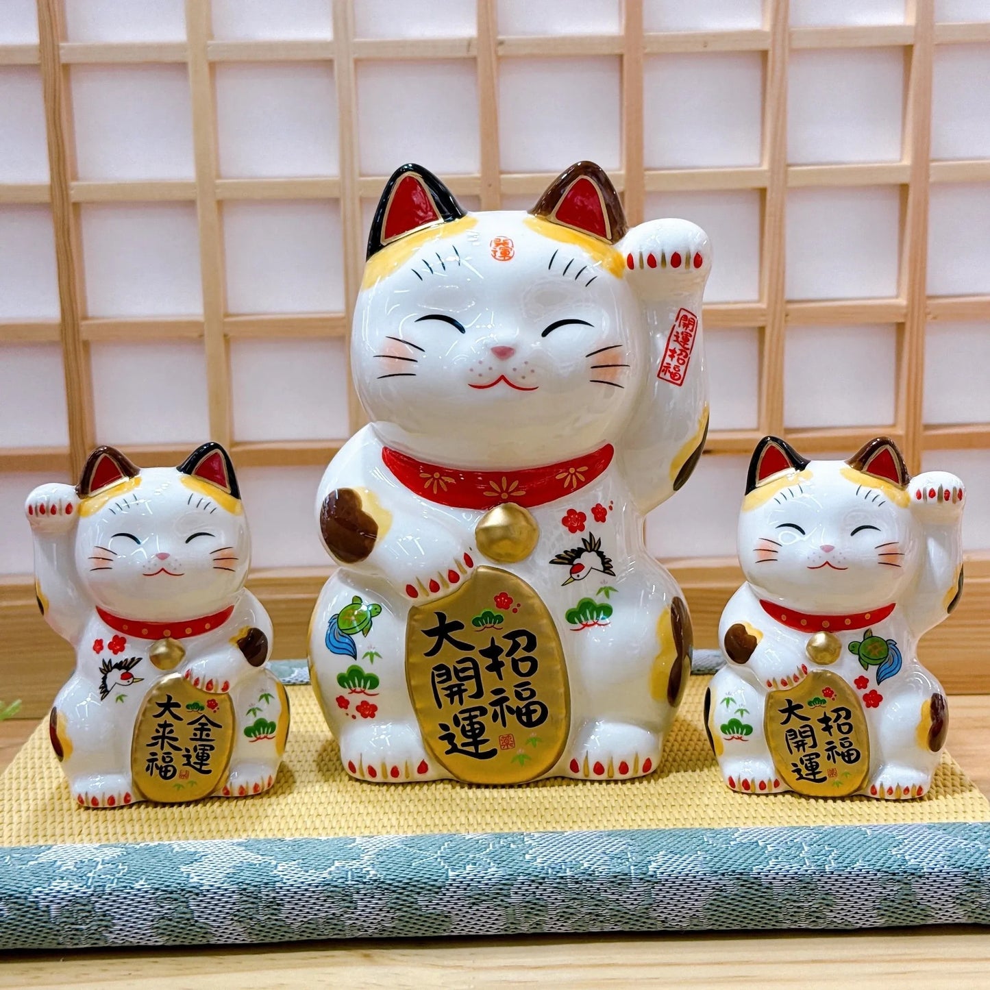 日本彩繪招福大開運招財貓 5號