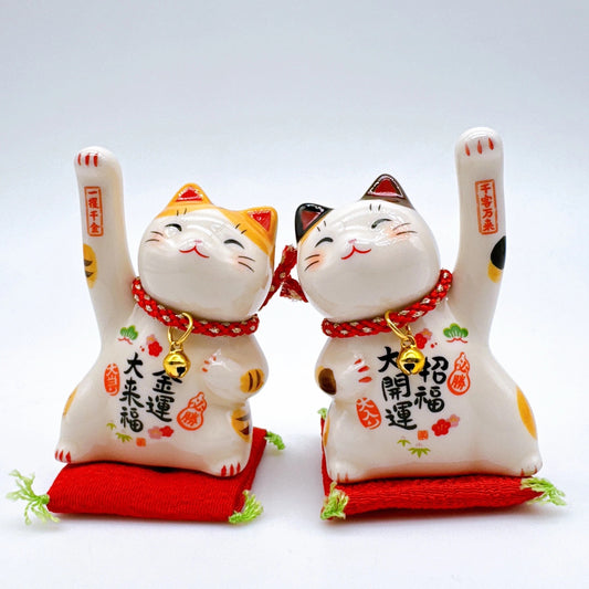 日本彩繪萬必勝金運來福招財貓 小號