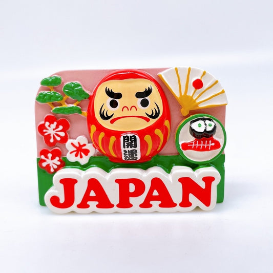 日本開運達摩 磁石貼