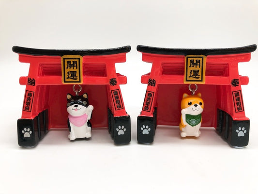 日本鳥居柴犬磁貼