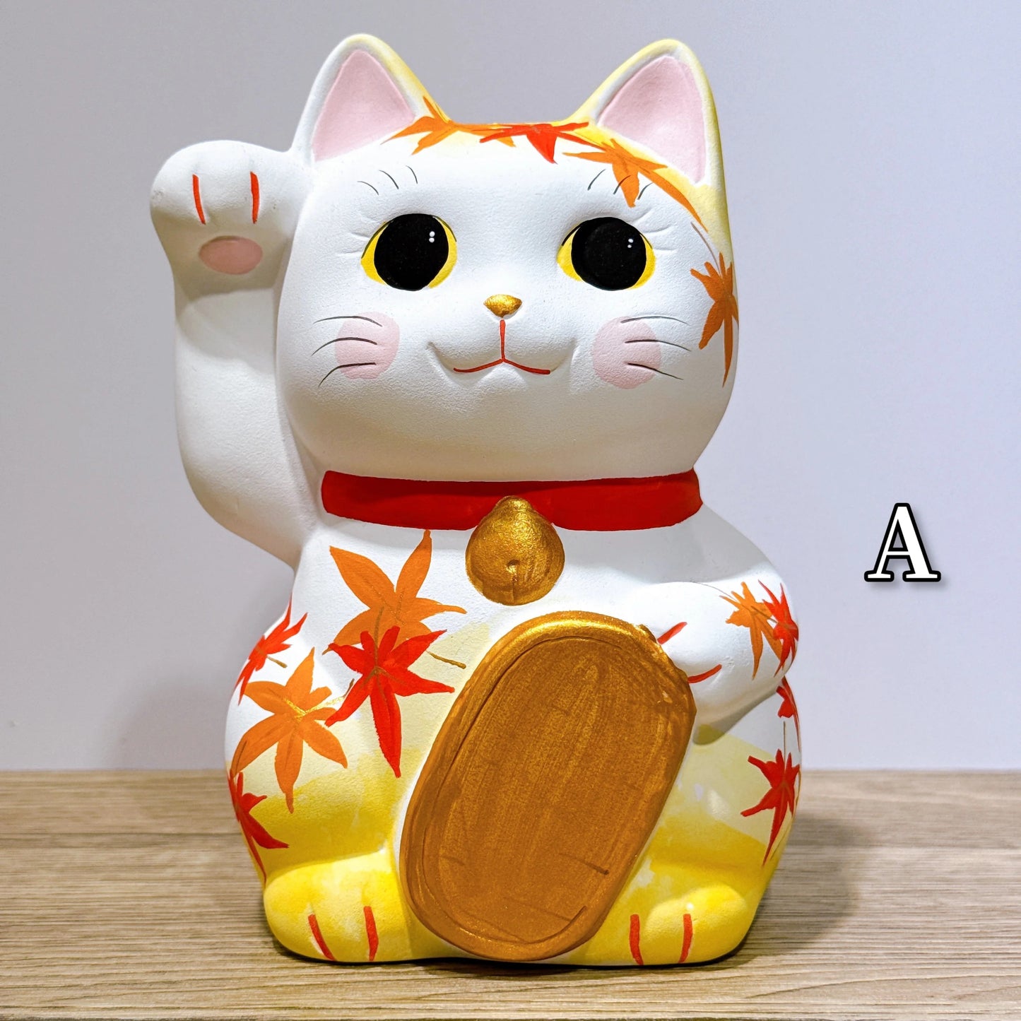 日本谷中堂招财猫 红叶