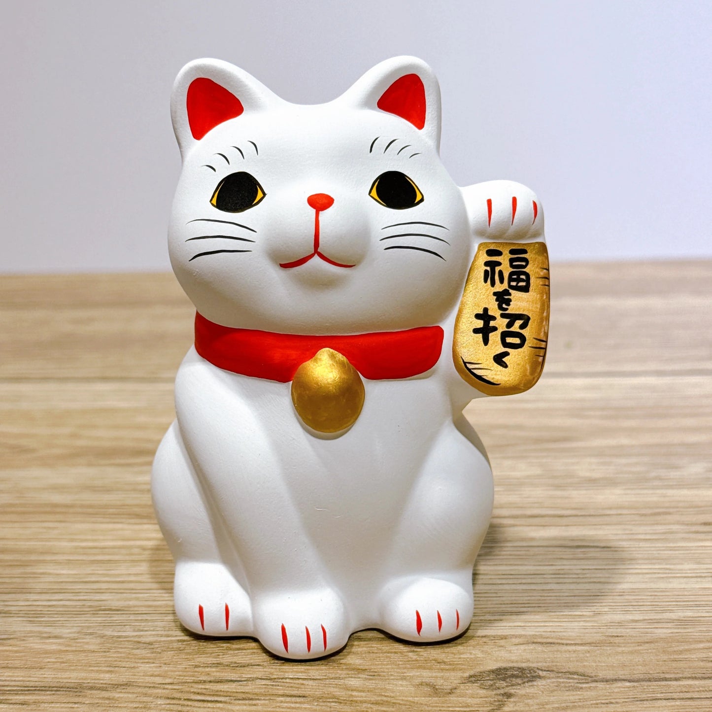 日本谷中堂招財貓 黑 白