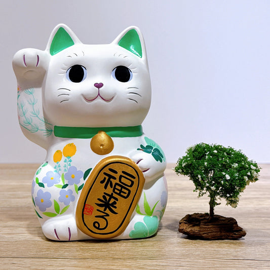 日本谷中堂招財貓 野の花
