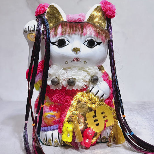 日本花見招財貓 明星舞台 8號