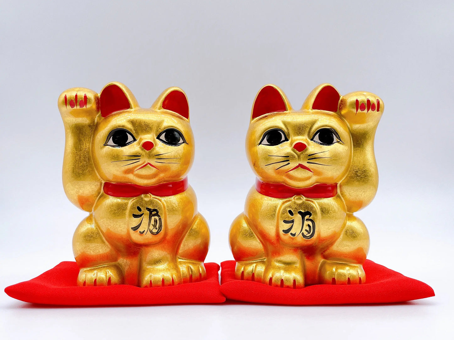 日本金運招福招財貓 金箔 4號