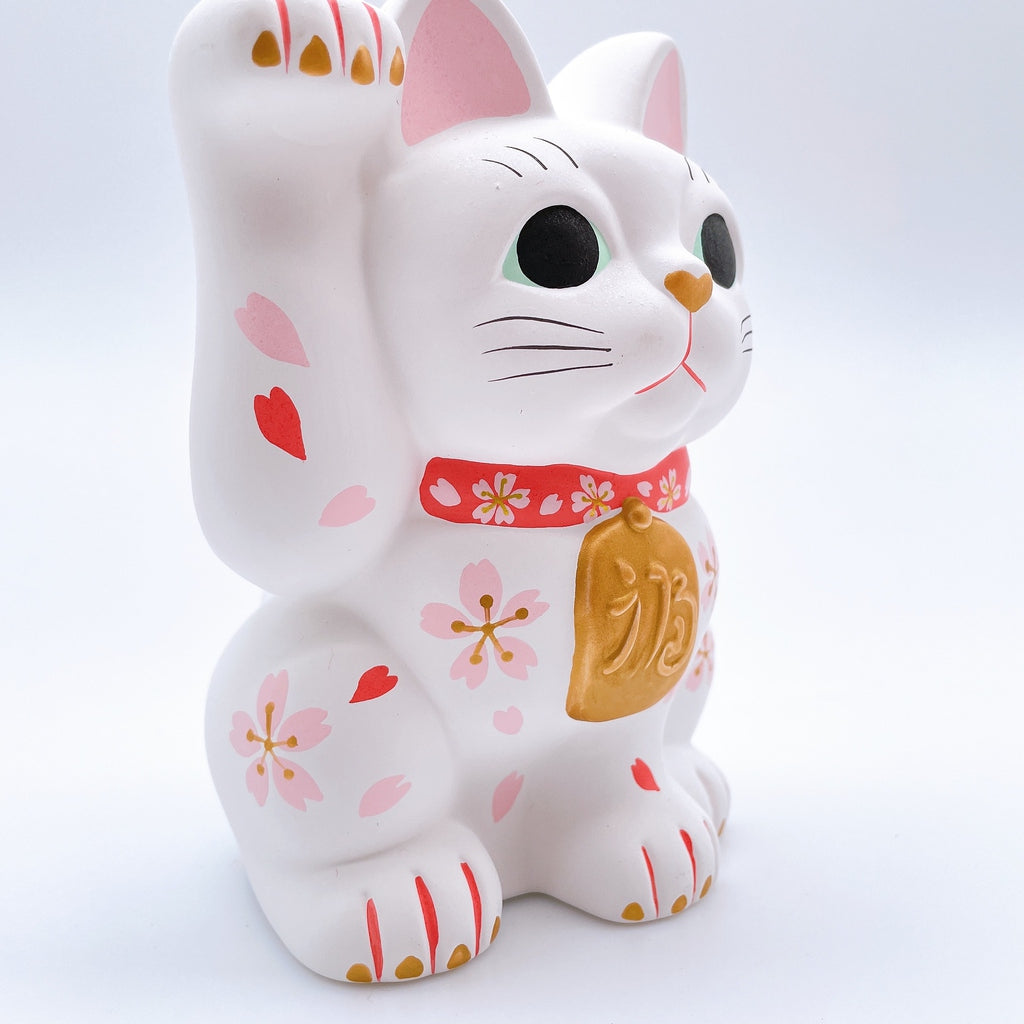 日本谷中堂招財貓 白櫻