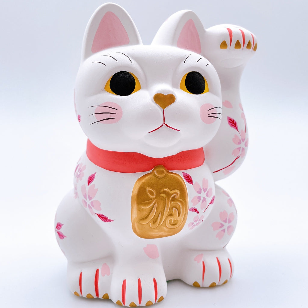 日本谷中堂招財貓 白櫻