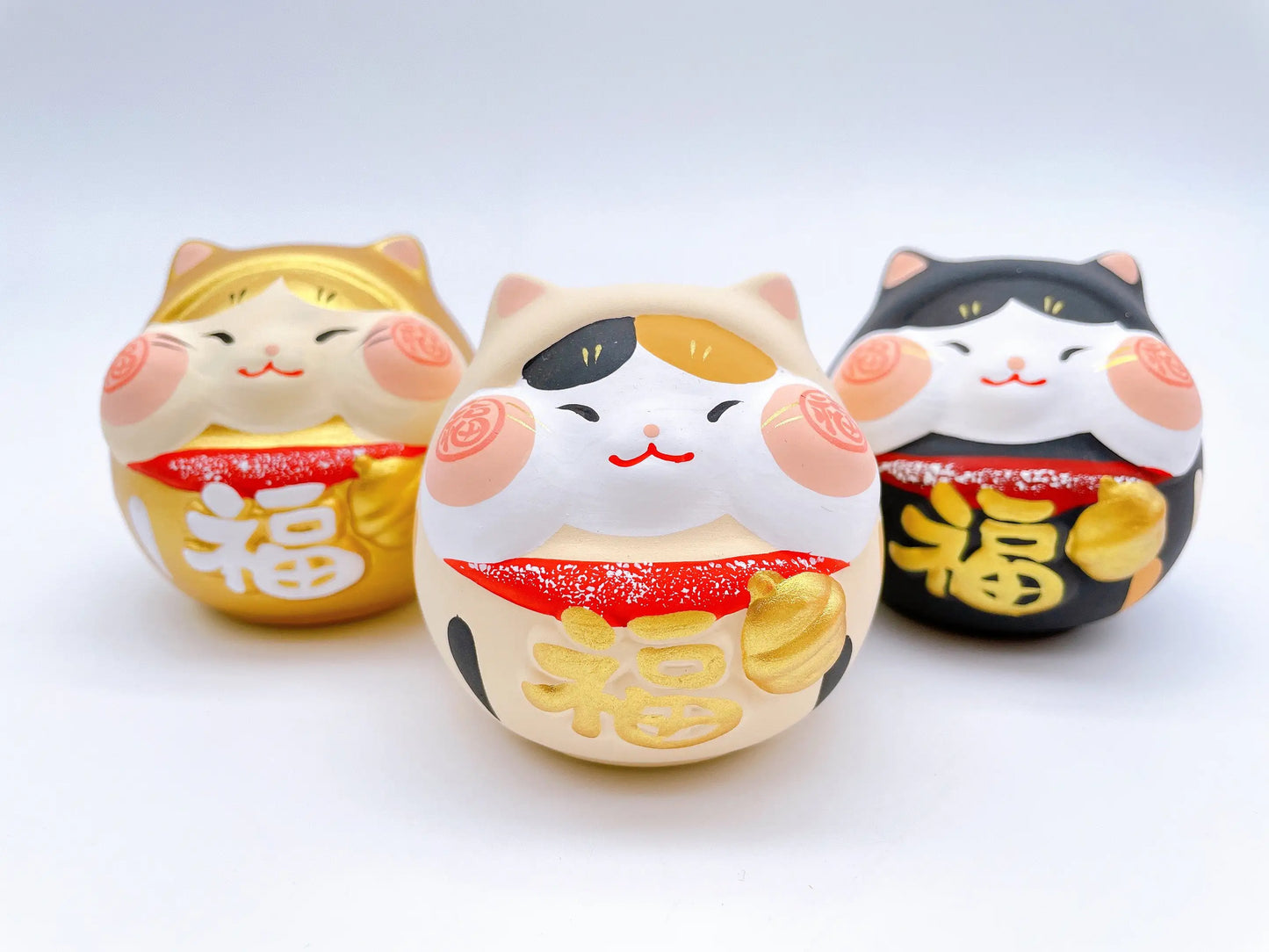 日本大招福招财猫三福