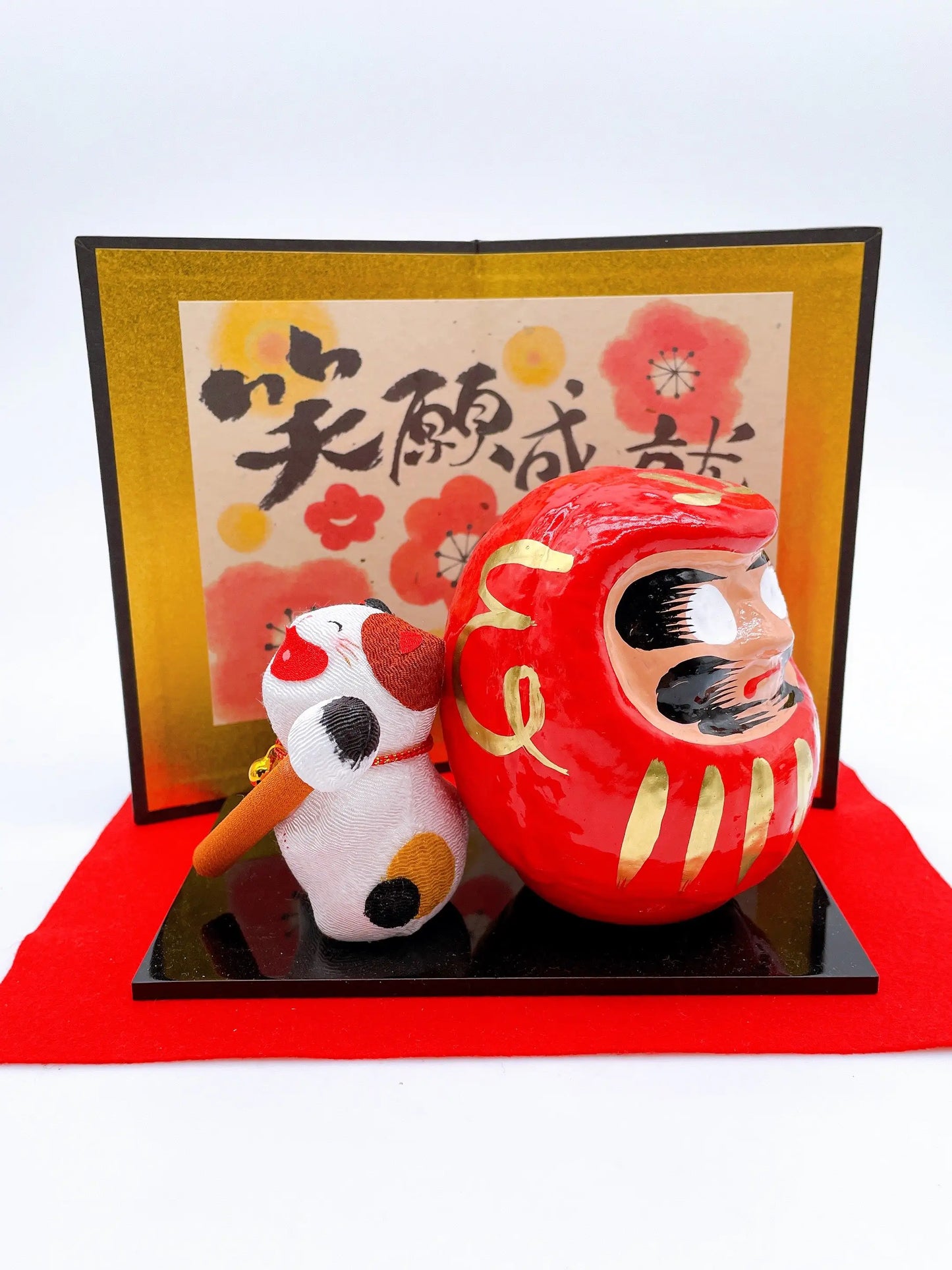 日本大笑達摩招財貓 願望成就