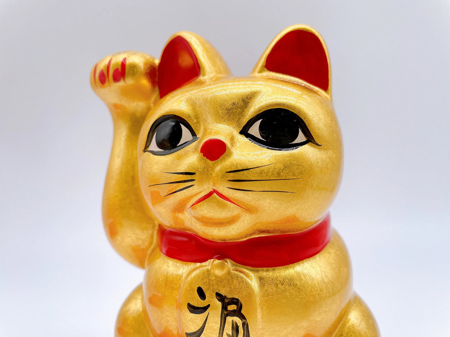 日本金運招福招財貓 金箔 4號