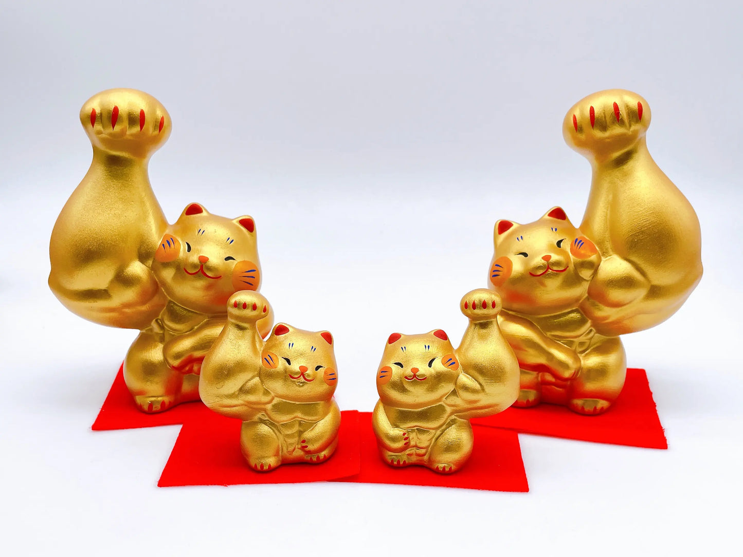 日本剛丸筋肉招財貓 大金運