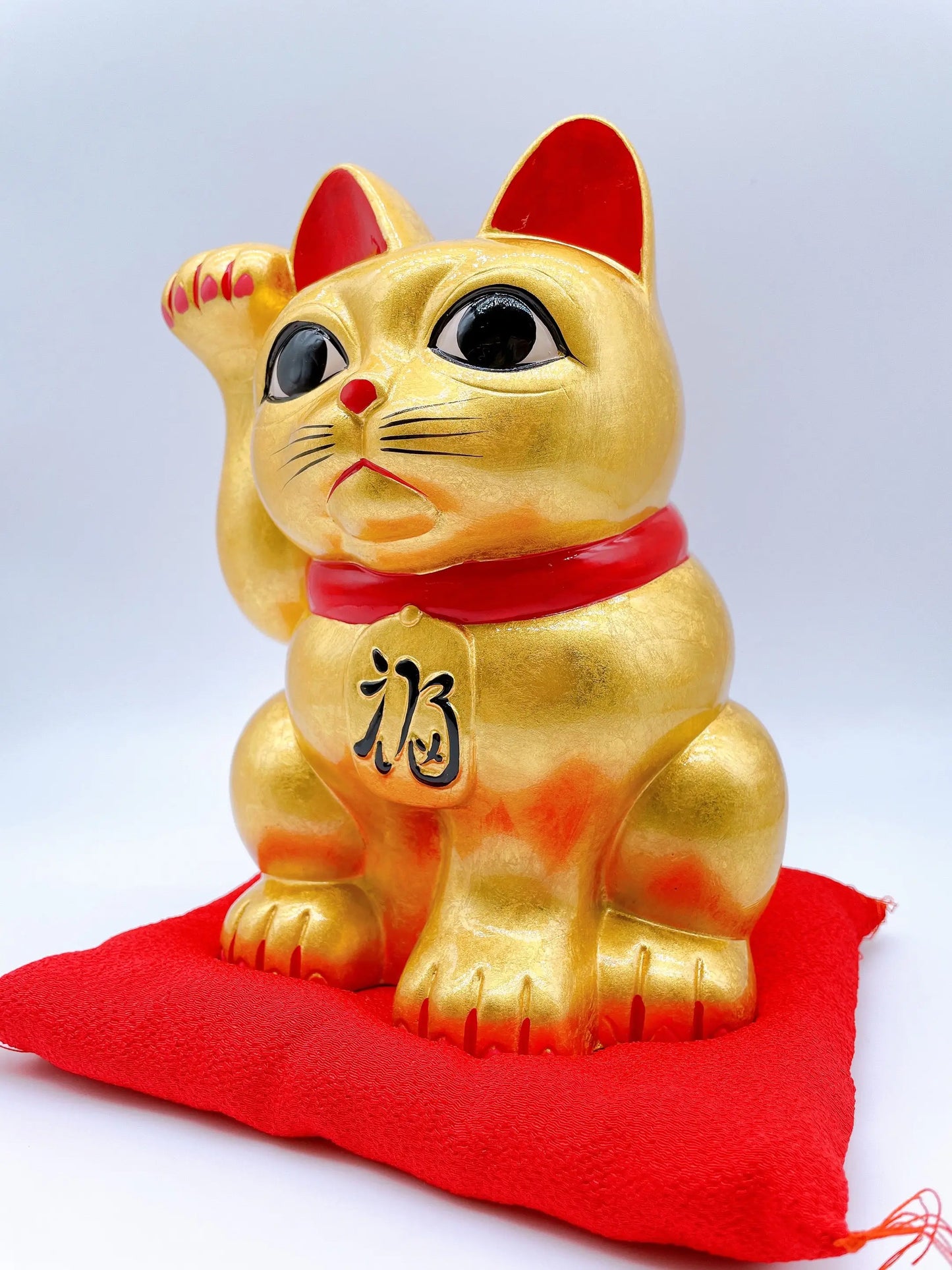日本金運招福招財貓 金箔 7號