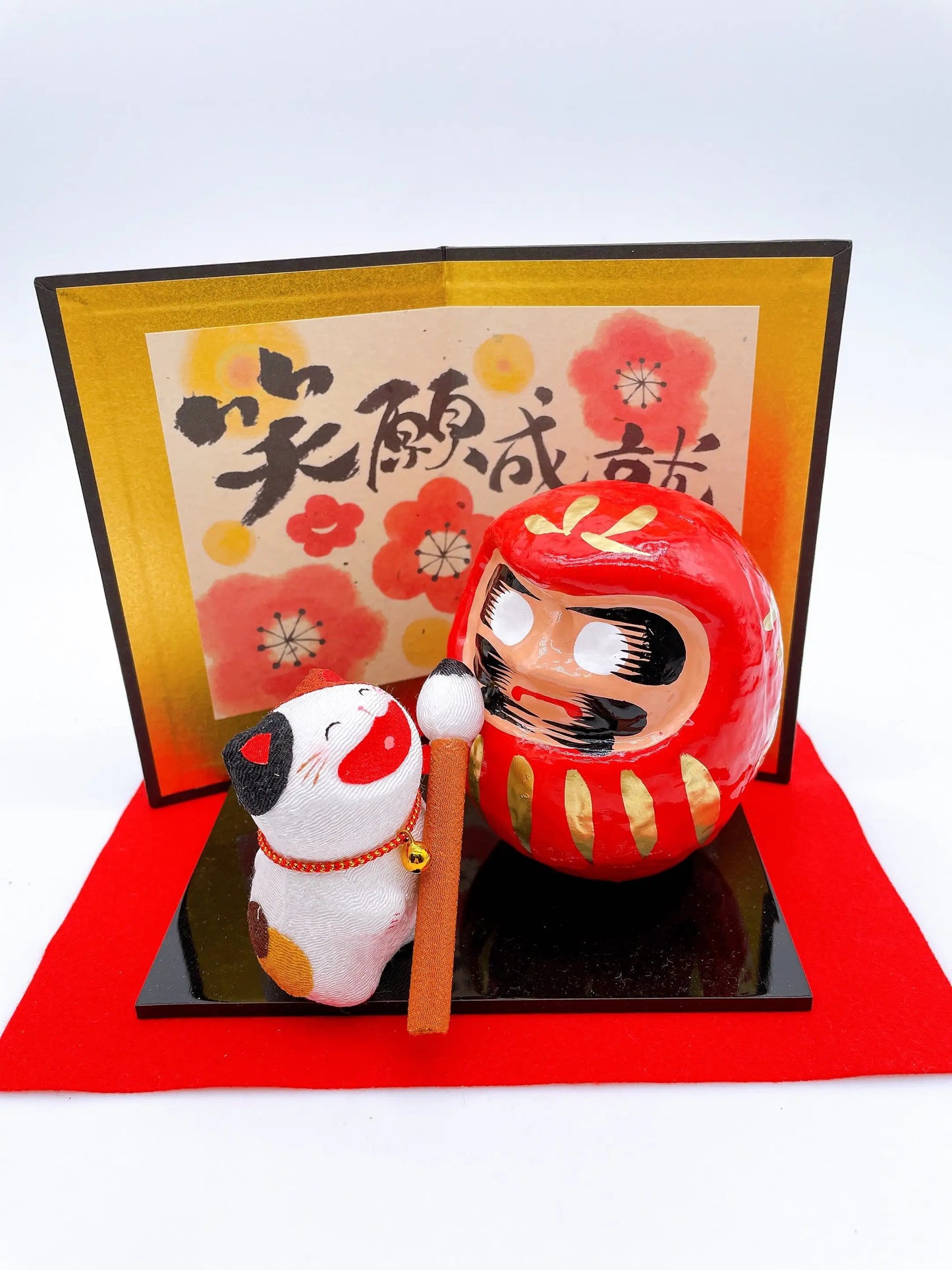 日本大笑達摩招財貓 願望成就