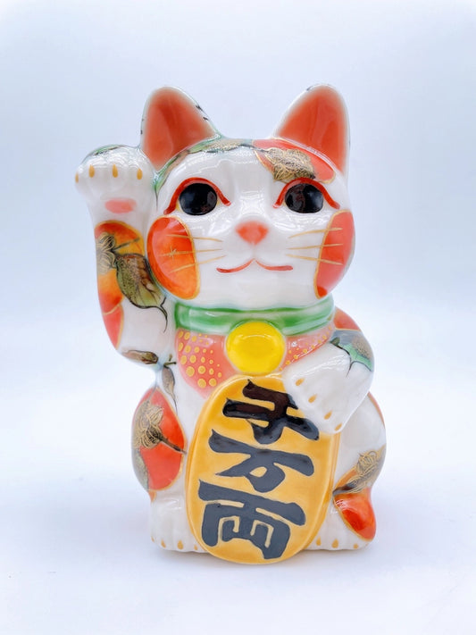 日本清水燒招財貓 柿
