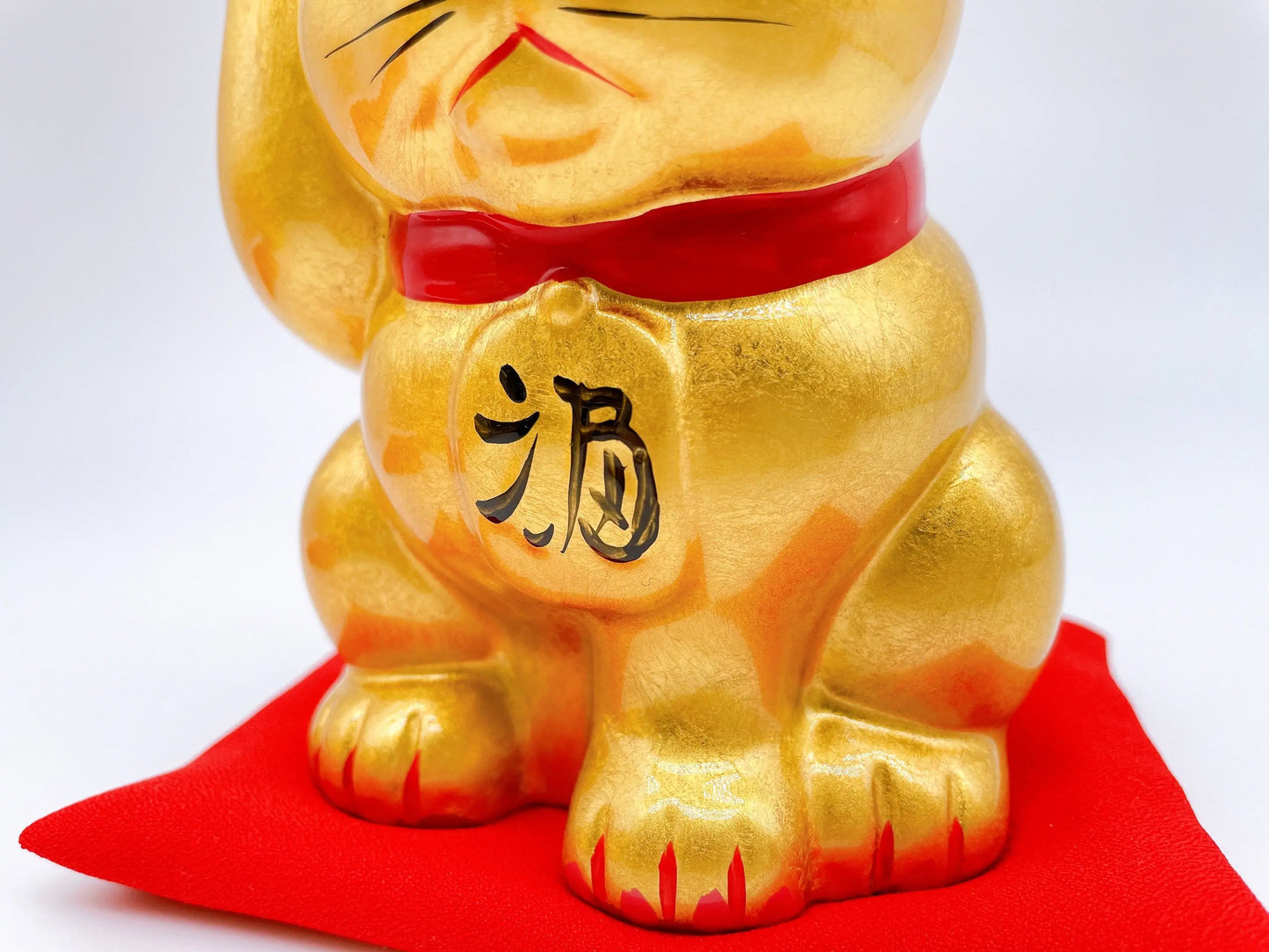 日本金運招福招財貓 金箔 4號