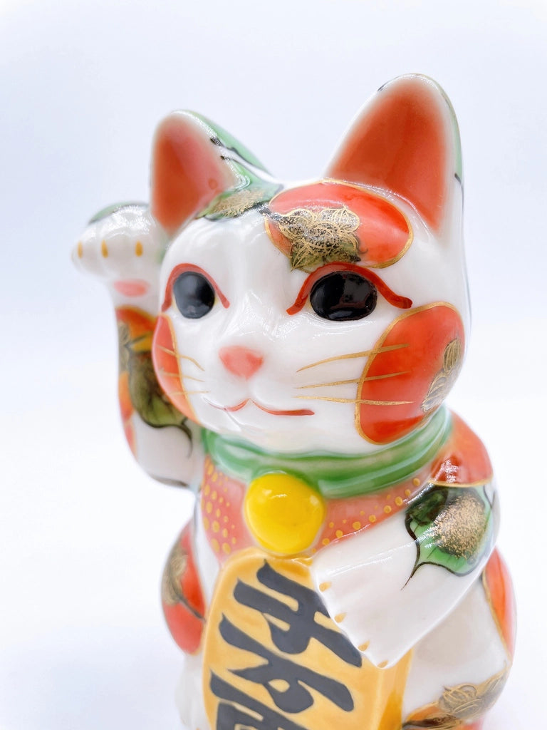 日本清水燒招財貓 柿